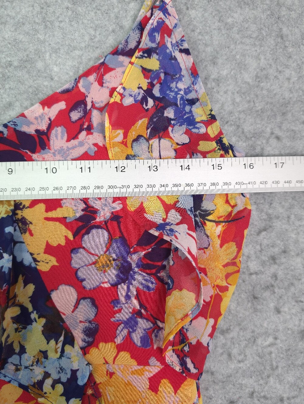 Lulu's Radiant Ruby Red Floral Print Chiffon Maxi Dress - Picture 7 of 9